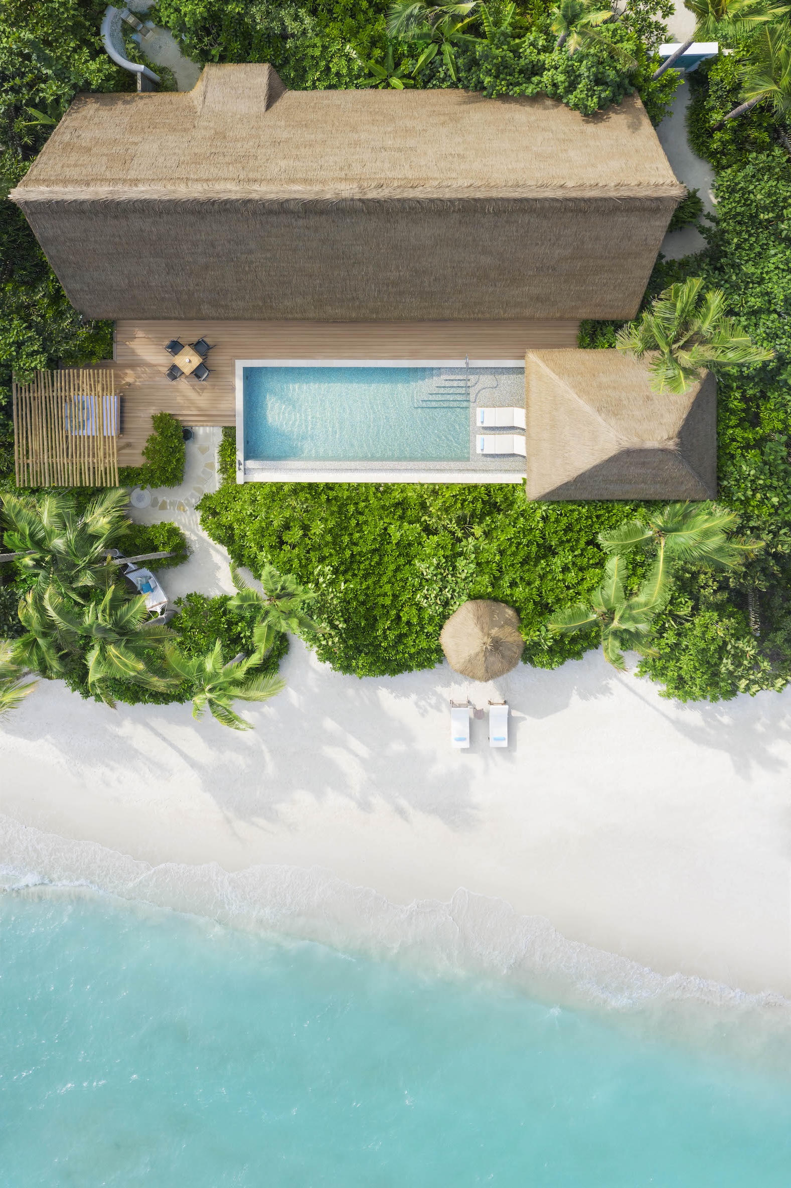 Waldorf Astoria - King Beach Villa with Pool_Aerial view